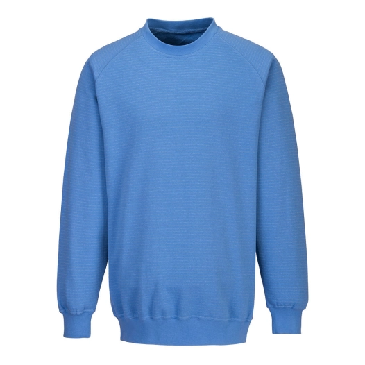 sweat shirt anti statique ESD couleur : Bleu Hamilton taille M - PORTWEST