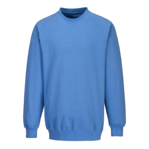 sweat shirt anti statique ESD couleur : Bleu Hamilton taille M - PORTWEST