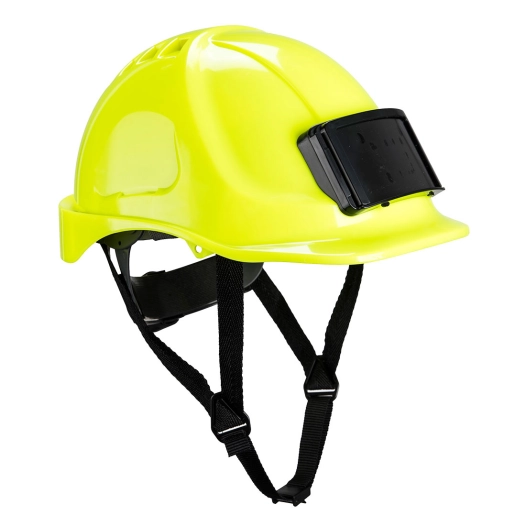 Casque Endurance avec porte-badge couleur : Jaune taille - PORTWEST