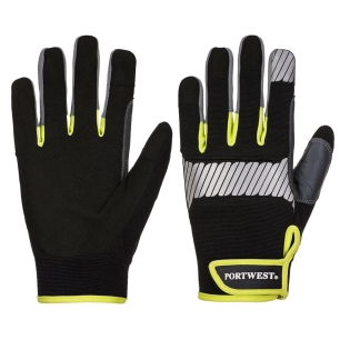 Gant usage général PW3 couleur : Noir/jaune taille S - PORTWEST