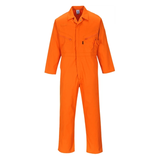Combinaison Liverpool à zip couleur : Orange taille XL - PORTWEST