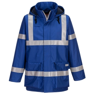Veste de pluie FR anti-statique Bizflame couleur : Bleu Royal taille XL - PORTWEST