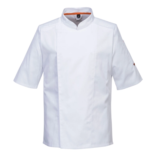 Veste de cuisinier Maille Pro S/S couleur : Blanc taille XXL - PORTWEST