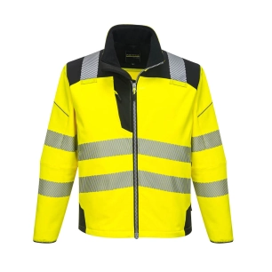 Softshell Haute-Visibilité PW3 couleur : Jaune/Noir taille 4XL - PORTWEST