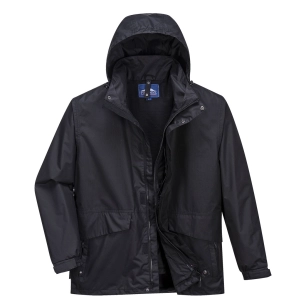 Parka respirante 3 en 1 Argo couleur : Noir taille L - PORTWEST