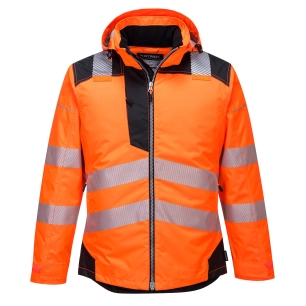 Parka HV PW3 couleur : Orange/Noir taille XXL - PORTWEST