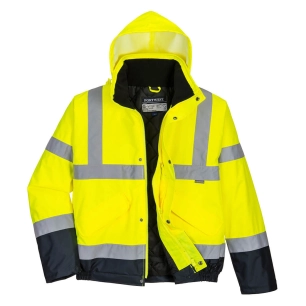 Blouson HV bicolore couleur : Jaune/Marine taille L - PORTWEST