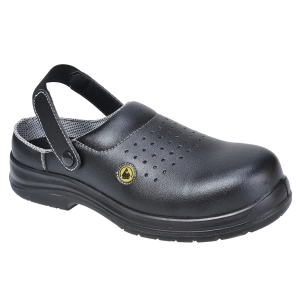Sabot de sécurité ventilé composite ESD SB AE couleur : Noir taille 41 - PORTWEST
