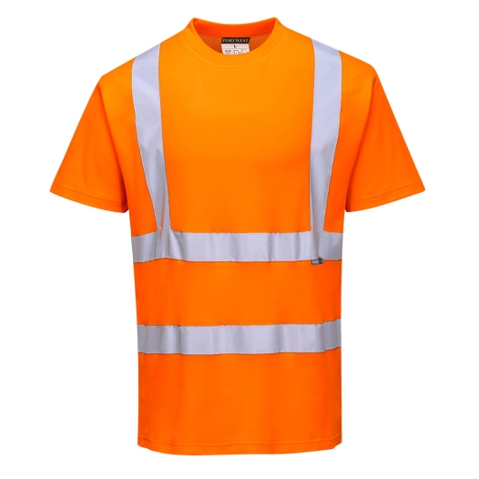 T-shirt Hi-vis MC coton comfort couleur : Orange taille XXL - PORTWEST