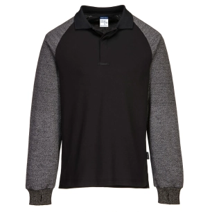 Polo à manches résistantes aux coupures couleur : Noir taille XL - PORTWEST