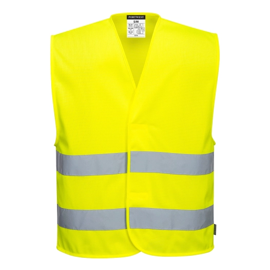 Gilet 2 bandes Hi-Vis MeshAir couleur : Jaune taille S/M - PORTWEST