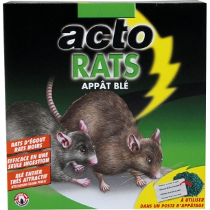Raticide appat blé étui de 140g - ACTO