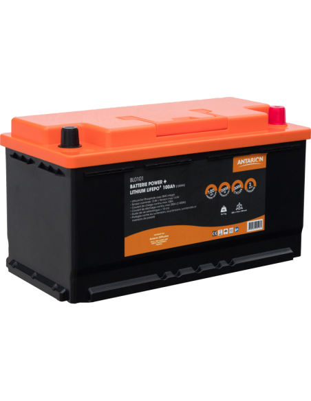 Batterie Lithium 100Ah POWER + ANTARION Bluetooth - Antarion