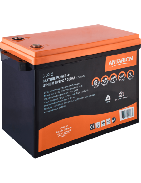 Batterie Lithium 200Ah POWER + ANTARION Bluetooth - Antarion