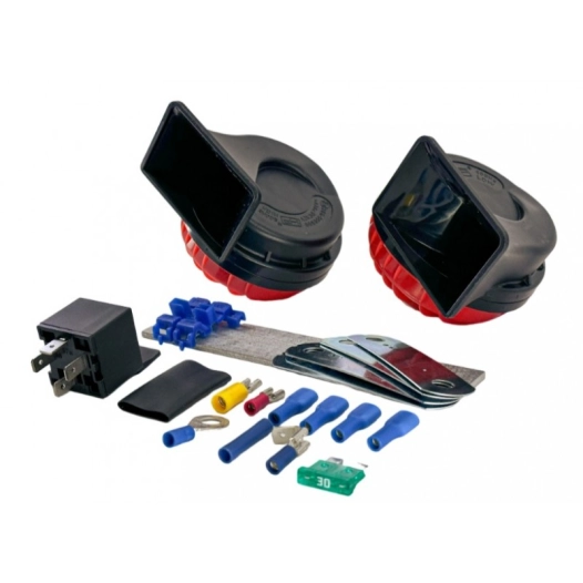 Avertisseur sonore 115dB et kit de montage avec relais - Thitronik