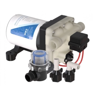 Pompe à pression 12 VDC avec bypass, membrane et pressostat AQUATEC - WM Aquatec