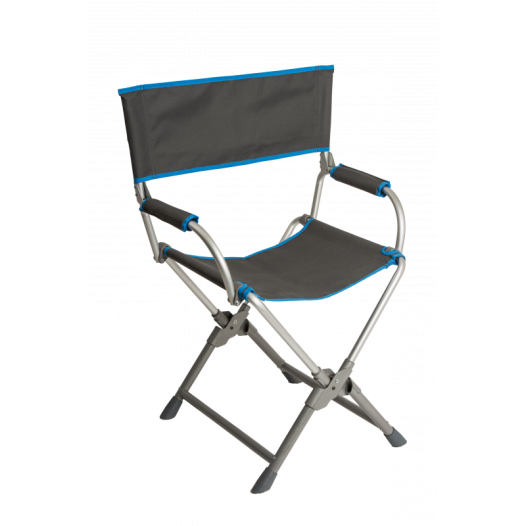 Chaise de camping Directeur pliant bleu pied droit - Antarel