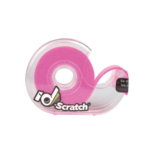 bande ruban auto-agrippant - bobine 2m x 2cm - couleur rose fluo