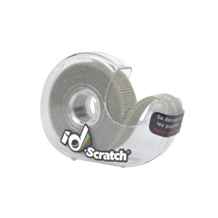 bande ruban auto-agrippant - bobine 2m x 2cm - couleur grise