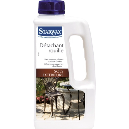 Détachant rouille pour sols extérieurs bidon 1 litre - STARWAX