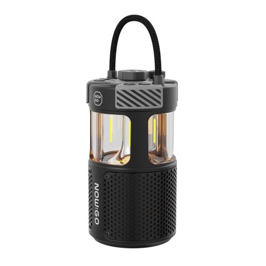 Lampe / enceinte de camping rechargeable Follow Light F1 Noire - NOW GO