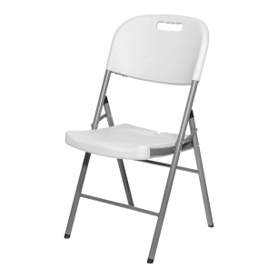 Chaise Pliante Blanche 86,5 X 47 X 54 Cm Assise 40 X 42 Cm Edm - EDM