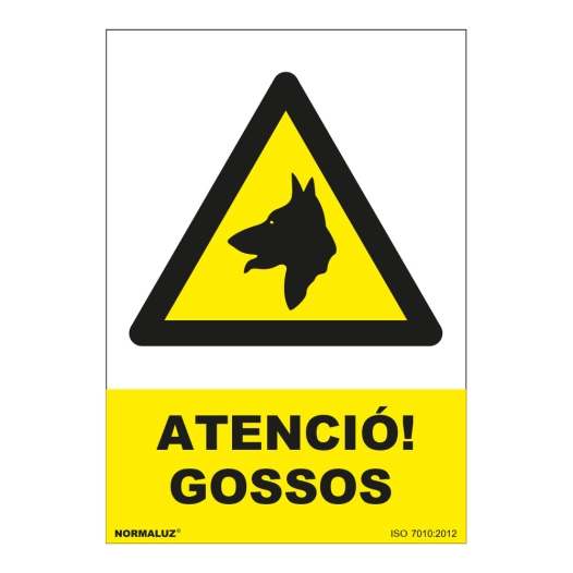 5 Gossos Signal D'attention Pvc 0,7mm 210x300mm Normaluz - NMZ