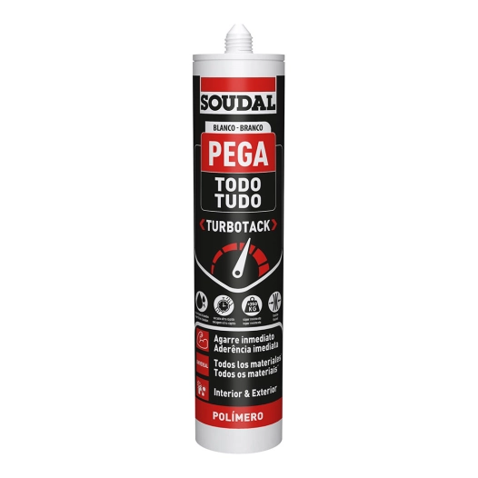 Colles Tout Blanc Turbotack 290ml Soudal 160280 - SOUDAL