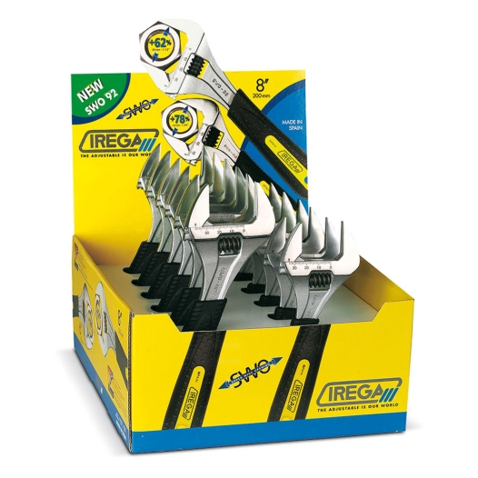 Présentoir De 12 Clés Réglables À Grande Ouverture De 6'' Et 8'' Irega - IREGA