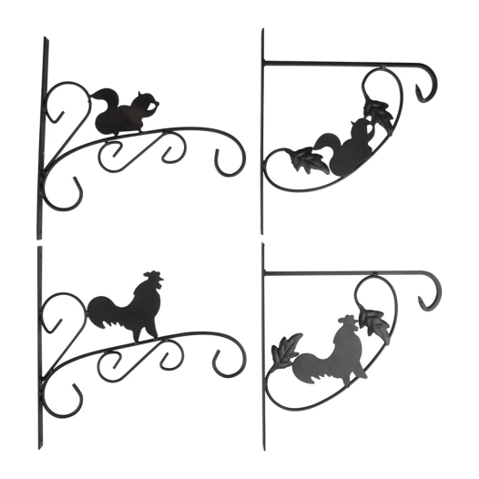 4 Cintre Pour Pot Des Modèles Assorties 28 X 25 X 1,6 Cm Kinzo - KINZO