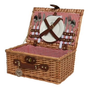Panier De Pique-Nique Complet Spécial Pour Les Couples 26x38x18cm 803287