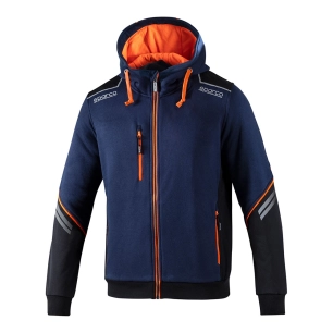 Sweat À Capuche Tech Ndis Hooded Full Zip Taille M Bm/Af 02414bmaf2m Sparco - SPARCO