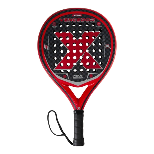 Raquette De Padel Rouge, 37x26x3,5cm, 360g - XQMAX