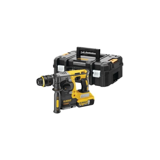 S.Of. Brushless Electronic Hammer 18vsds Plus® 2.1j With 2 Li-Ion 5ah Batteries With Tstak Ii Dch273p2t-Qw Case Dewalt