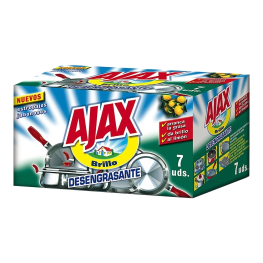 5 Ajax Savon Récurant Dégraissant Citron - AJAX