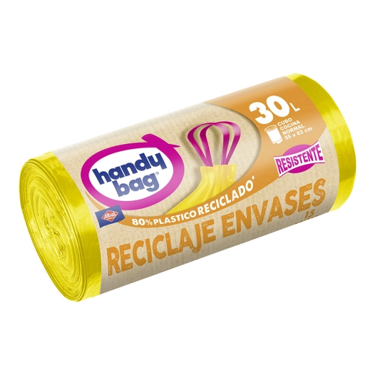 Sac À Ordures Albal Handy Bag Jaune 30l15 Unités (55X60cm) - ALBAL