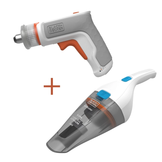 SOF Kit : Tournevis Hexagonal 3,6 v + Aspirateur À Main 3,6 v Bcknvcrta01-Qw Black & Decker - BLACK+DECKER