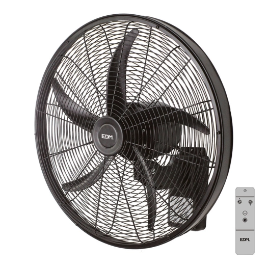 Ventilateur Mural 100w 45cm Avec Commande Edm - EDM