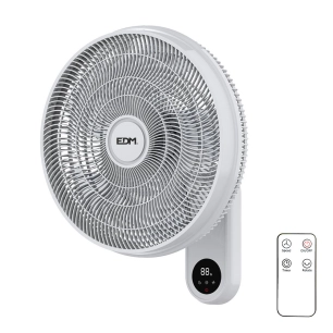 Ventilateur Mural 55w 40cm Avec Commande Edm
