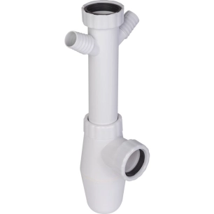 siphon evier + prise m.a.l blc