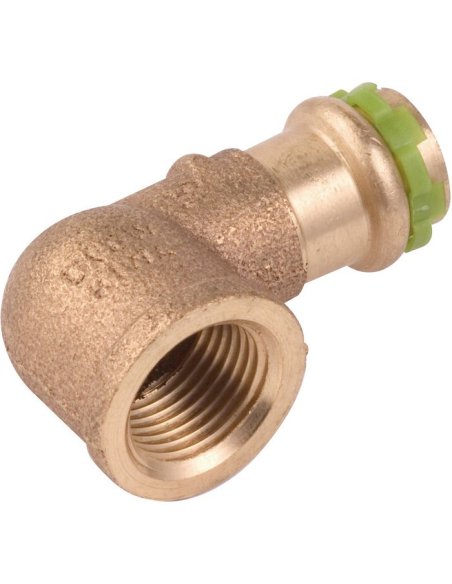 Coude Laiton 90° FF Raccord coudé laiton 90° femelle-femelle - Aalberts Integrated Piping Systems