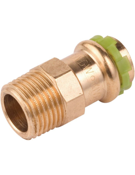 Mamelon Laiton Sertir FM16 Raccord laiton à sertir - Aalberts Integrated Piping Systems