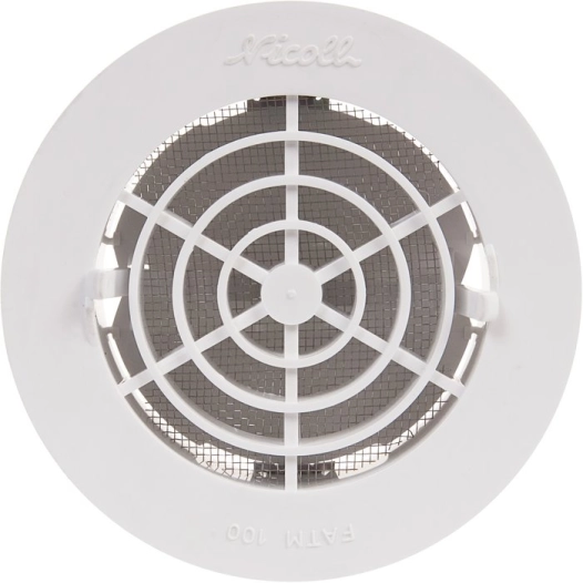 grille pvc type fatm125 d125