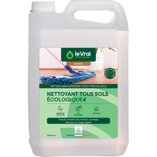 Nettoyant tous sols professionnel écologique 5 litres - LE VRAI