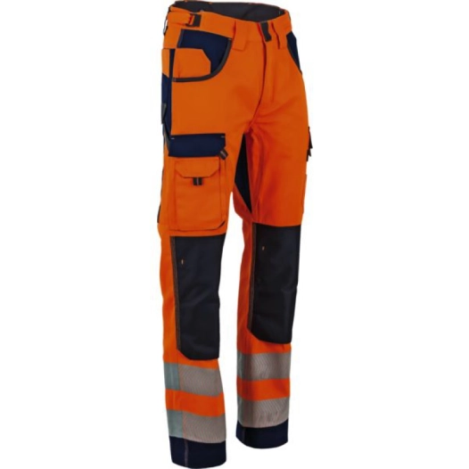 Pantalon hivi EPI Polarisation orange fluo/marine T56 - LEBEURRE LMA