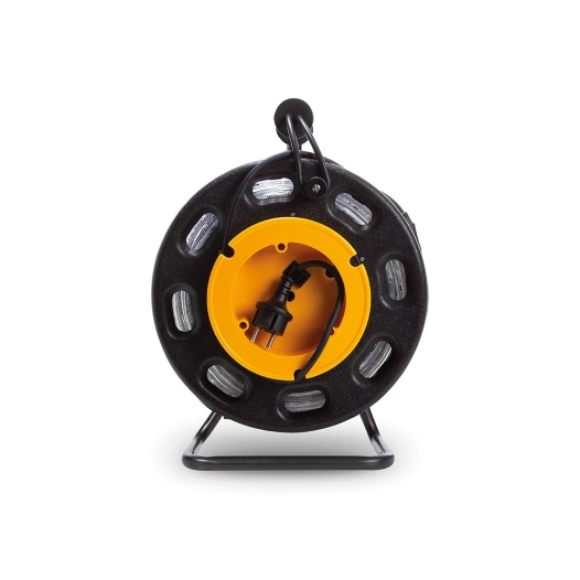 tambour de corde lumineux led - 30 m - blanc froid - éclairage de sécurité pour professionnels