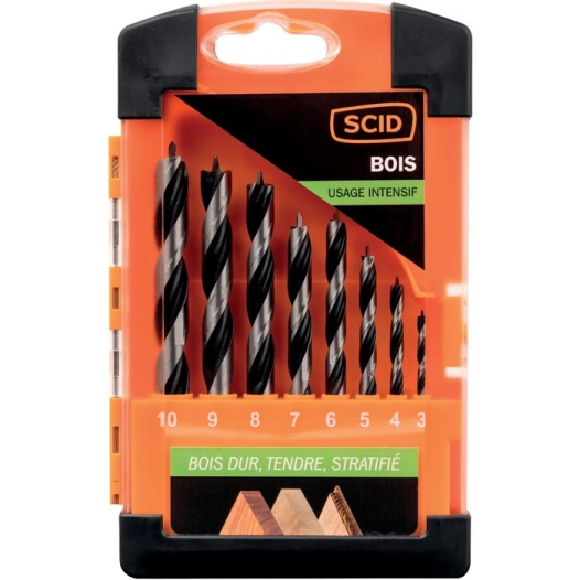 coffret meches bois 8 pcs