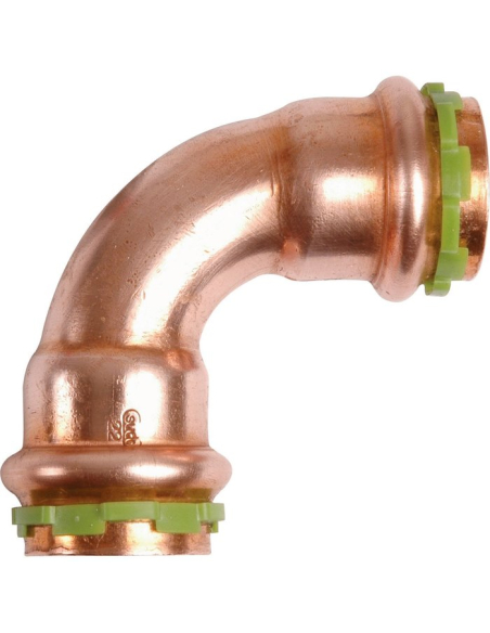 Coude Cuivre 90° à Sertir Raccord à sertir, installation rapide et fiable - Aalberts Integrated Piping Systems
