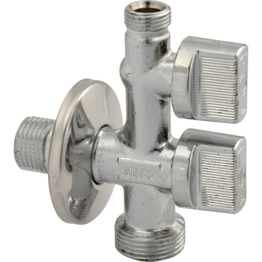 robinet mal double 1/4t male