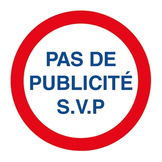 5 disque adhésif pas de publicité svp - ISO